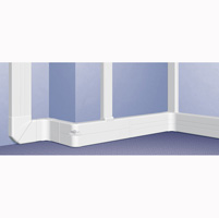 [010467] TRUNKING FULLY ASSEMBLED - 50 X 170 - 3 COVERS 40/65/40 MM - 2 M - WHITE 