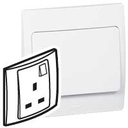 [281111] SOCKET OUTLET MALLIA - SWITCHED - 1 GANG - 13 A - 250 V 