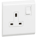 [617141] BS SOCKET OUTLET BELANKO - 1 GANG SP SWITCHED EXTERNAL ROCKER - 13 A - 250 V~ 