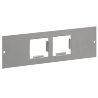 [689677] SUPPORT PLATES FOR INTEGRATION OF ARTEOR MECHANISMS IN FLOOR BOXES 77 MM WIDTH FOR 6 MODULES (2 X 3 MODULES) 