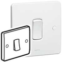 [730001] SINGLE POLE SWITCH SYNERGY - 1 GANG - 2 WAY - 10 AX - 250 V~ - WHITE