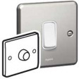 [733156] ROTARY DIMMER SYNERGY - 1 GANG - 2 WAY - 400 W - BRUSHED STAINLESS STEEL